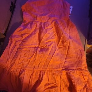 Cat & Jack Vibrant Orange Dress